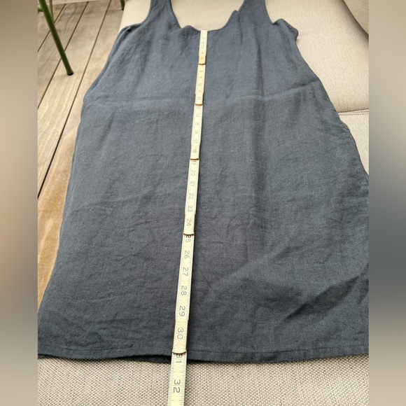 not perfect linen - basic tank dress (cafe mocha/purple) - grey- size large - Picture 5 of 13